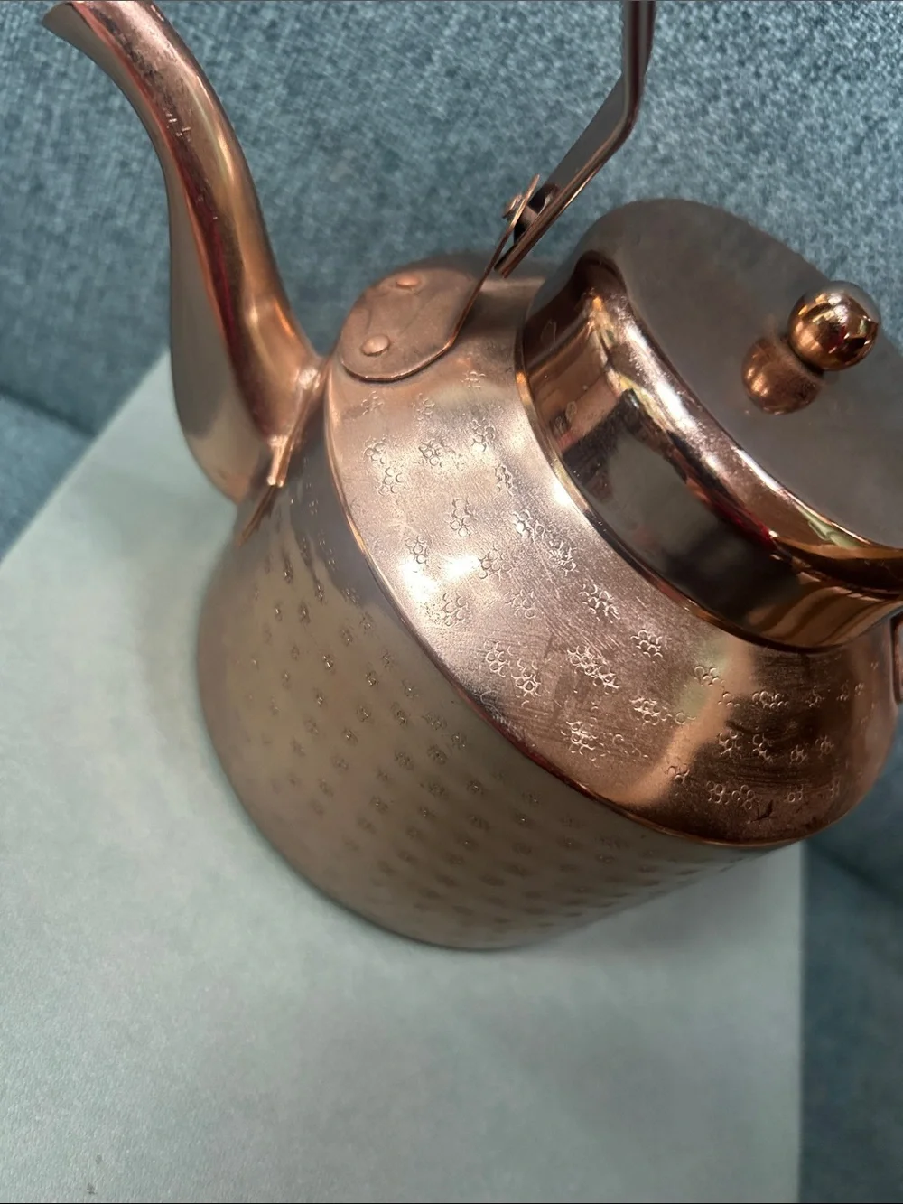 Hammered Copper Tea Kettle - Copper Finish